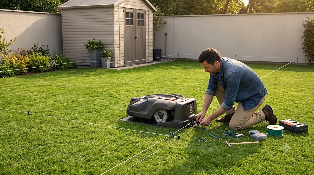 husqvarna automower 115h installation and setup guide