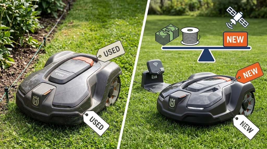 Should You Buy a Used 115H or a New Wire Free Automower?
